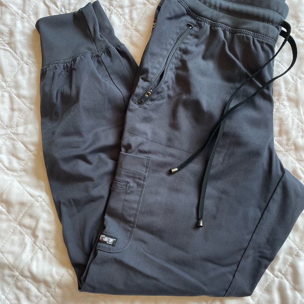 Grey's Anatomy Gray Jogger Sweatpants with Elastic Waist